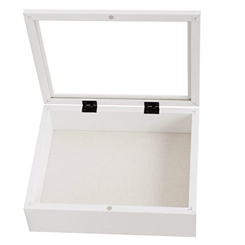 Muzilife 8x10 Shadow Box Wood Picture Frame, 2.16 Deep, Real Glass, White - color: White, size: 8x10