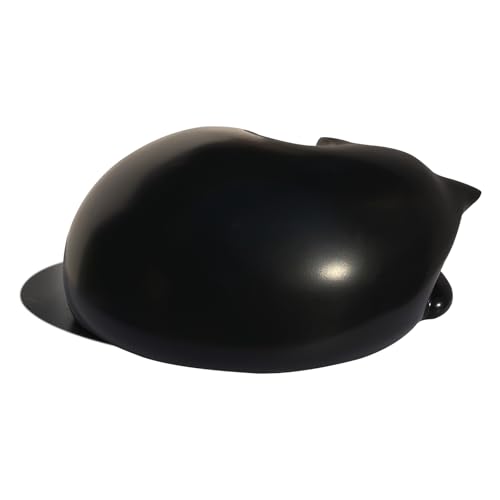 Cat Urn, Sleeping Resin Cremation Pet Urns for Cat Ashes, Black - color: Black