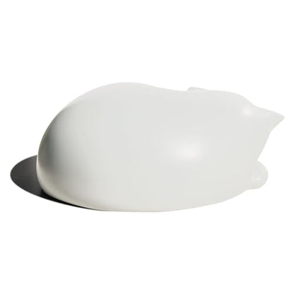 Cat Urn, Sleeping Resin Cremation Pet Urns for Cat Ashes, White - color: White