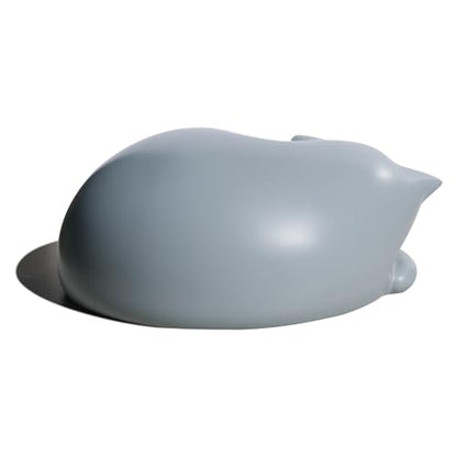 Cat Urn, Sleeping Resin Cremation Pet Urns for Cat Ashes, Gray - color: Gray