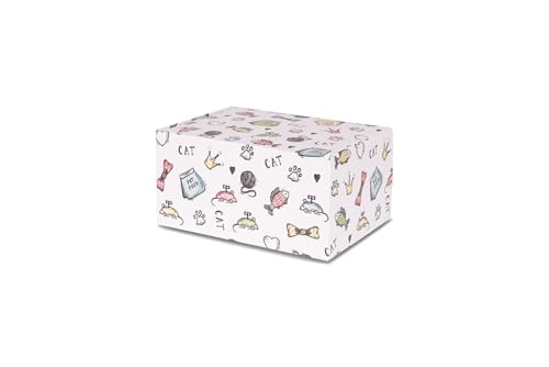 Unforgettable Urns-Made in USA-Biodegradable Cardboard Pet Urn-Box Cremation Urn for Pets-Dog & Cat Urn (Cat Urn Print, Large Urn (213 cu. in)) - color: Cat Urn Print, size: Large Urn (213 cu. in)
