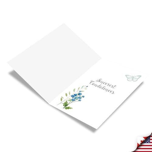 The Best Card Company - Lovely Sympathy Card with Envelope - Deepest Heartfelt Condolences, Love and Prayers - Birds of Encouragement C9144JSMG - style: Birds of Encouragement
