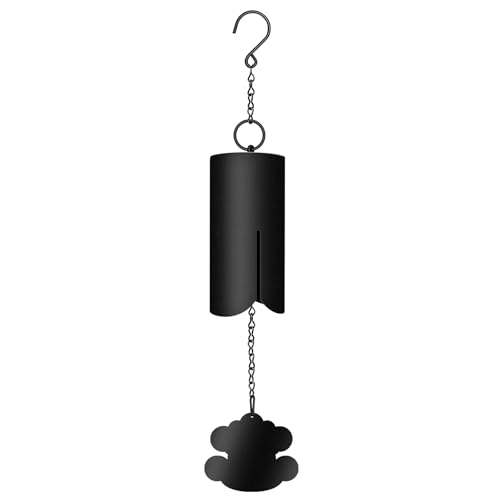 Feng Shui Windbell with Auspicious Clouds, Large Wind Chimes for Outdoors,Wind Chimes for Outside Deep Tone,Memorial Windbell for Loss of Loved One Prime.36 Inch - color: Black-ccbl, size: 36"