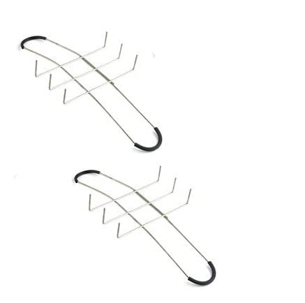 Pack of 2 Rust-Resistant Aluminum Wire Gravestone Saddles Flat - 2 Cemetery Headstone Grave Saddles for Making Memorial Flowers for The Tops of Tombstones - color: 2 Pack of Flat Saddles