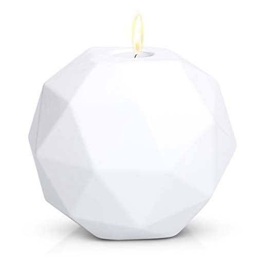 Handmade White Ceramic Decorative Urn – Large Cremation Urn for Ashes Adult Male or Female – Memorial Urn, 220 lbs Capacity
