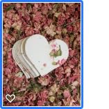 Of The Earth Handmade Paper - Wildflower Seed Paper Large Hearts - Recycled Flower Petals - Bulk Set of 100 (24s Pink Petal) - color: 24s Pink Petal