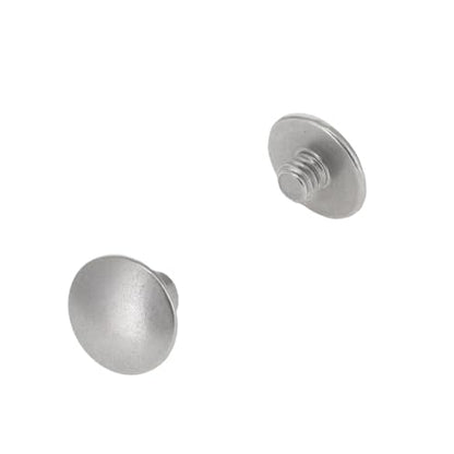 Chicago Screws, Dome Cap, Nickel Matte, Solid Brass-LL (50 per Bag) - size: 11.0mm Cap / 5.0mm Post