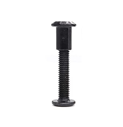 cSeao 10-Pack M6 25mm Black Countersunk Rivet Allen Head Hex Socket Cap Bolts Barrel Dowel Nuts Kit for Furniture Chairs Bed Crib - size: 10-Pack M6 x 25mm