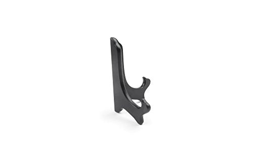 Fox Run Black Plate Stand, 6-Inch, Wood - color: Black, size: 6-Inch