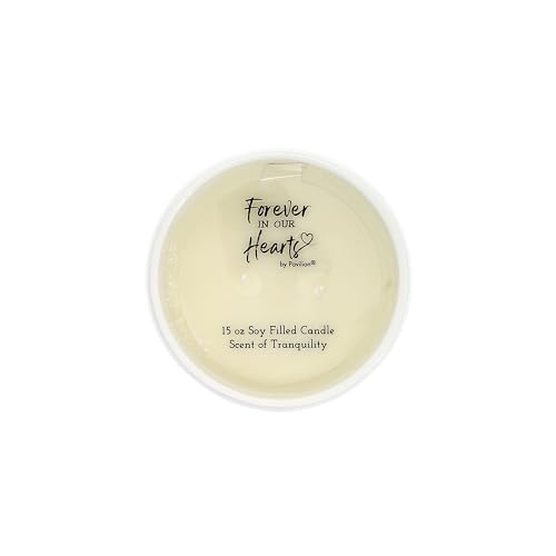 Pavilion Gift Company - Someone We Love is in Heaven, There is A Little Bit of Heaven in Our Home - 15oz Soy Wax Candle in Ceramic Vessel in Memory Loss of Loved One Remembrance Bereavement Gift