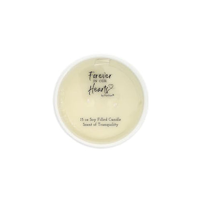 Pavilion Gift Company - Someone We Love is in Heaven, There is A Little Bit of Heaven in Our Home - 15oz Soy Wax Candle in Ceramic Vessel in Memory Loss of Loved One Remembrance Bereavement Gift