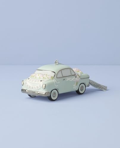 Lenox 2025 Just Married Vintage Car Christmas Hanging Ornament - style: Just Married