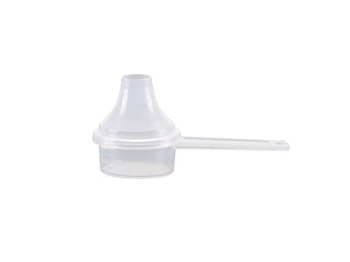 Measuring Scoop & Funnel - No Cap Open Spoon 1-Pack 9cc | Universal open design measuring spoon, Built-in funnel neck pour spout, Quick access cup for coffee powders and baking - size: 9 cc | 2 Teaspoon | 9 mL