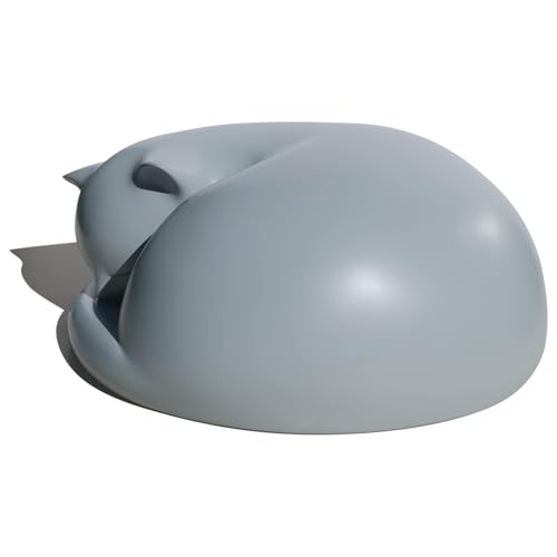Cat Urn, Sleeping Resin Cremation Pet Urns for Cat Ashes, Gray - color: Gray