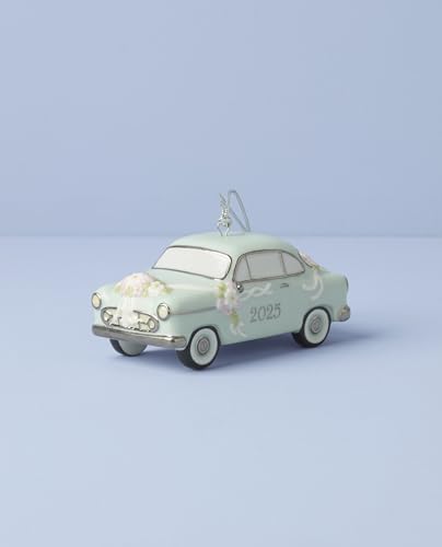 Lenox 2025 Just Married Vintage Car Christmas Hanging Ornament - style: Just Married