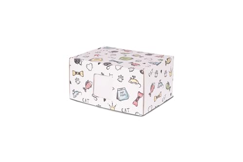Unforgettable Urns-Made in USA-Biodegradable Cardboard Pet Urn-Box Cremation Urn for Pets-Dog & Cat Urn (Cat Urn Print, Large Urn w/Picture Frame (213 cu. in)) - color: Cat Urn Print, size: Large Urn w/Picture Frame (213 cu. in)