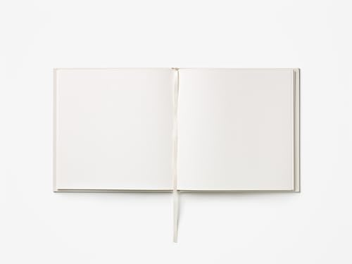 PrintWorks Guest Book, White & Anthracite - 100-Page Wedding Keepsake Album - color: White/Anthracite