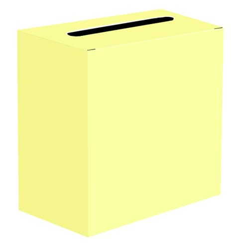 SietDESEO Yellow Card Box for Graduation Large Cardboard Gift Card Box Holder for Wedding Reception Birthday Graduation Baby Shower Raffle Ticket Box with Slot - color: YELLOW CARD BOX, size: 9 X 5.1 X 9 INCH