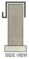 Aluminum Headstone Wreath Hanger for Cemetery Tombstone, Grave Marker, Made in USA