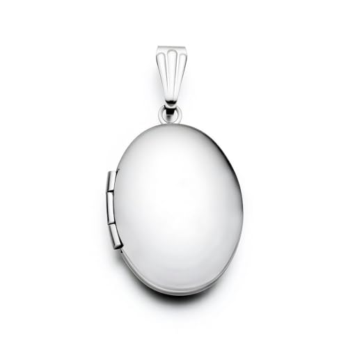 Adabele 5pcs Surgical Stainless Steel Living Memory Floating Locket Oval Round Heart Pendants Tarnish Free Waterproof Hypoallergenic for DIY Craft Jewelry Making - style: 22mm Oval