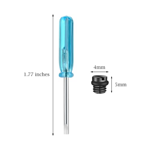 Abooxiu Screw with Screwdrivers for Urn Necklace Cremation Jewelry Ashes Keepsake Stainless Steel Replacement Black