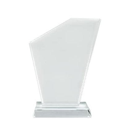 Crystal Sublimation Blanks Sublimation Glass for Custom Picture Photo Frame, Award Plaque, Crystal Tabletop Decor, In-Loving Memory Sublimatin Printing Products (Irregular)
