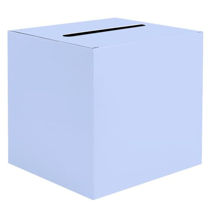 SietDESEO Lavender Card Box with Slot Money Gift Card Box Holder for Party Wedding Reception Birthday Graduation Bridal Shower Baby Shower Diaper Raffle Box - color: LAVENDER CARD BOX, size: 7.8 X 7.8 X 7.8 INCH