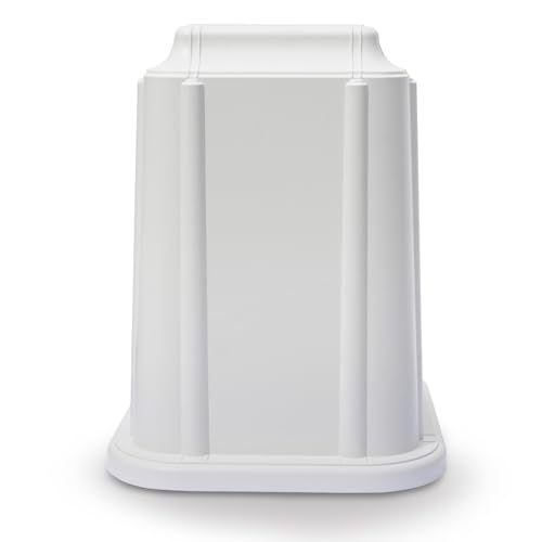 Castlegard Cremation Niche Marker | Engraved Nameplate | Durable Mausoleum & Columbarium Memorial Urn | Fits Standard Crematory Container | Made in USA (White with Nameplate)