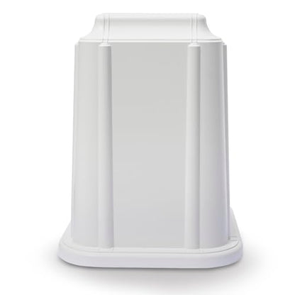 Castlegard Cremation Niche Marker | Engraved Nameplate | Durable Mausoleum & Columbarium Memorial Urn | Fits Standard Crematory Container | Made in USA (White with Nameplate)