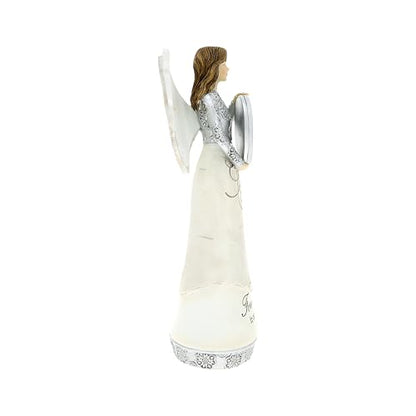 Pavilion Gift Company - Memory- 8" Angel Figurine Photo Picture Frame Remembrance Memorial Grief Home Decor