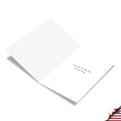The Best Card Company - Pet Sympathy Card with Envelope - Animal Bereavement, Sorry for Loss - Dog And Friend C6881SMG-PS - style: Dog and Friend