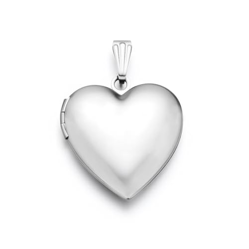 Adabele 5pcs Surgical Stainless Steel Living Memory Floating Locket Oval Round Heart Pendants Tarnish Free Waterproof Hypoallergenic for DIY Craft Jewelry Making - style: 20mm Heart