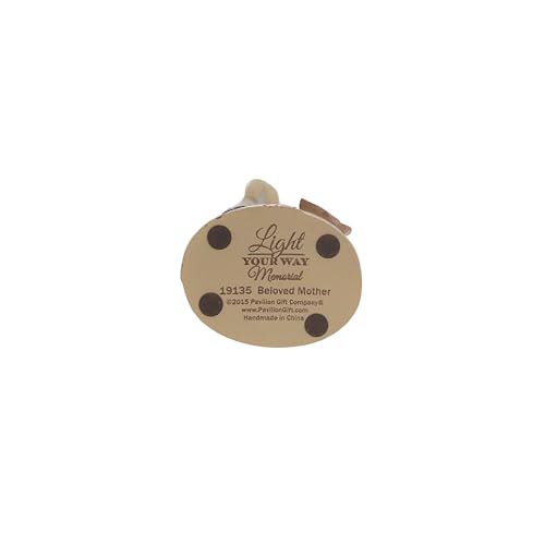 Pavilion Gift Company 19135 Light Your Way Memorial Beloved Mother Angel Figurine, 5-1/2", Brown
