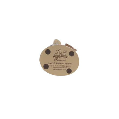Pavilion Gift Company 19135 Light Your Way Memorial Beloved Mother Angel Figurine, 5-1/2", Brown