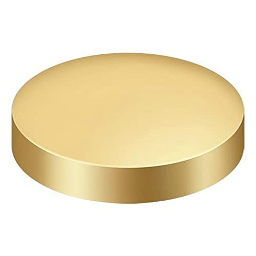Deltana Scf100cr003 Flat Round Screw Cover Clavo, Lifetime Brass - color: PVD Polished Brass