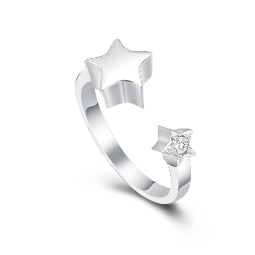 Urn Ring for Ashes Star Cremation Jewelry for Pet Human Stainless Steel Keepsake Ring Memorial for Jewelry for Men Women Gifts - color: Silver-10#