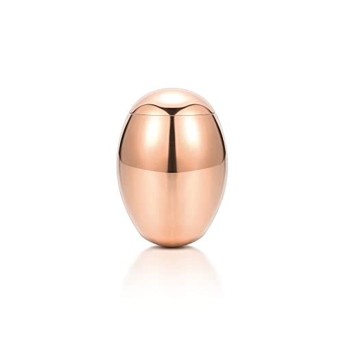 Zysta Cremation Jewelry Urn Necklace for Ashes Teardrop Butterfly Urn Memorial Locket Pendant Necklace Hollow Flower Jar Keepsake Cremation Jewelry for Women - color: Rose Gold