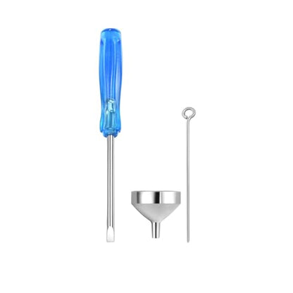 Mini Funnel Set for Urn Cremation Jewelry - Stainless Steel Funnel Filler Kit for Urn Keepsake Memorial Cremains Ashes Ring Pendant Necklace Funnel for Filler Perfume Bottle