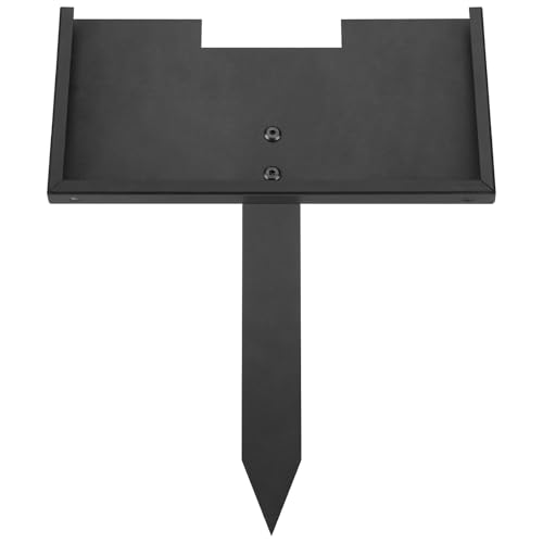 Metal Grave Marker Stand for 12"x 6" Memorial Stones,Plaque Holder Black | Thick Metal,Easily Inserts Into The Soil Without Wobbling Or Bending,Suitable for All Weather Conditions,Two Drainage Holes