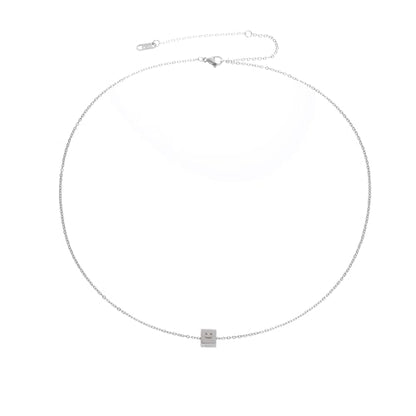 Silver/Gold Plated Angel Wing Pendant Necklace for Women Men | 18K Gold Guardian Angel Wings Feather Necklace Stainless Steel Simple Minimalist Necklaces Birthday Christmas Jewelry Gifts - color: Silver Emotion Face