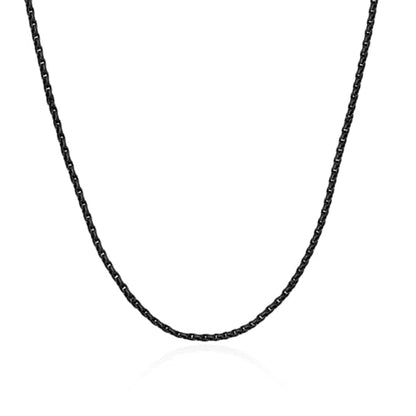 Abooxiu Replacement for Cremation Jewelry Stainless Steel Chain Necklace for Men Women Black