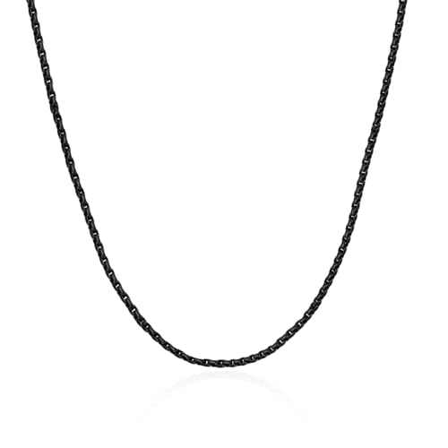 Abooxiu Replacement for Cremation Jewelry Stainless Steel Chain Necklace for Men Women Black