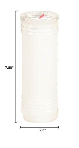 Root Candles Prayer Candles Clear Plastic 5-7-Day Prayer Candle, 12-Count - color: Memorial, size: 12-Count
