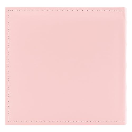Photo Album Hold 200 4x6 Photos with Front Window for DIY (Pink) | Memo Writing Space,Suede Faux Leather Picture Albums, Picture Book 200 Pockets Fits 4x6 Photo, Travel Wedding Memories - color: Pink