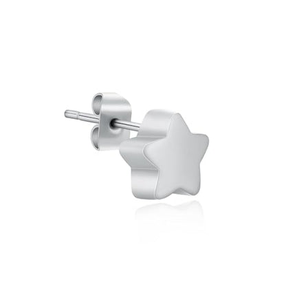 Small Star Urn Earrings for Ashes Cremation Earrings for Women Stainless Steel Cremation Jewelry Memorial Earring Keepsake Jewelry of Loved Ones with Fill Tool - color: Silver