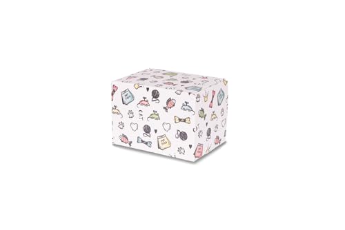 Unforgettable Urns-Made in USA-Biodegradable Cardboard Pet Urn-Box Cremation Urn for Pets-Dog & Cat Urn (Cat Urn Print, Medium Urn (110 cu. in)) - color: Cat Urn Print, size: Medium Urn (110 cu. in)