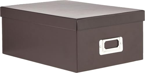 Pioneer Photo Albums B-1S/DB B-1S Photo Storage Box, Dark Brown (Pack of 6) - color: Dark Brown, size: 11.25" L x 7.75" W x 4.5" H (Pack of 6)