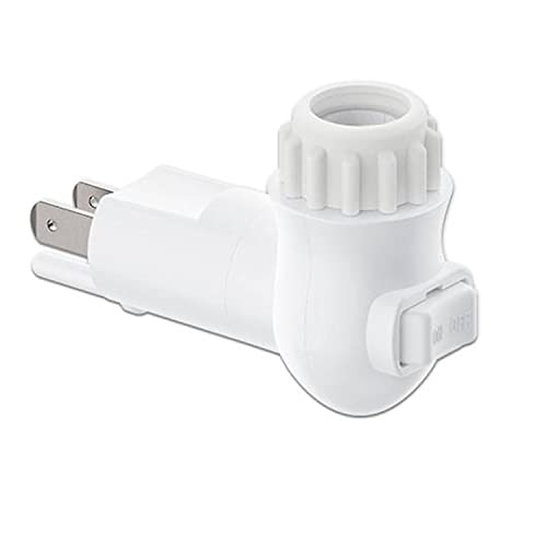 Plug in Night Light Module,Night Light Plug with ON/Off Switch,E12 Base Socket Night Light for Himalayan Crystal Salt Night Light,Wall Light(with Waterproof Gear) - style: With waterproof gear