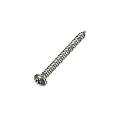 18-8 Stainless Steel Sheet Metal Screw, Plain Finish, Pan Head, Phillips Drive, Type A, 10 Thread Size, 1 3/4" Length (Pack of 50) (Fits Tuf-Tite Risers and Lids)