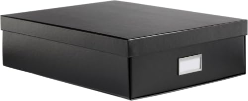 Oxford Keepsake Box, Protective Storage Box, Home and Office Organizer, Photo Storage_Box, Souvenir Organizer, Large, 16" x 12" x 4 1/4" (41787) (Pack of 6) - size: 16" x 12" x 4 1/4" (Pack of 6)
